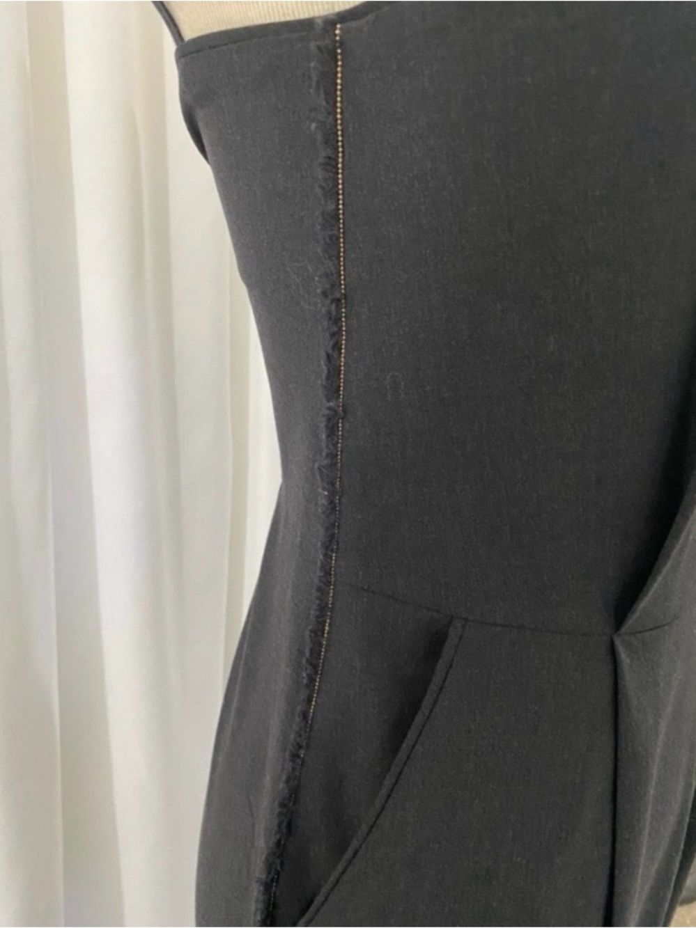Brunello Cucinelli Spaghetti-Strap Tailored Jumpsuit - Picture 4 of 9